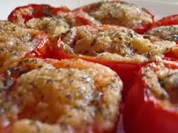 Tomates asados con picadillo de ternera
