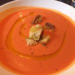 Sopa fría de tomate con sandía y pimienta